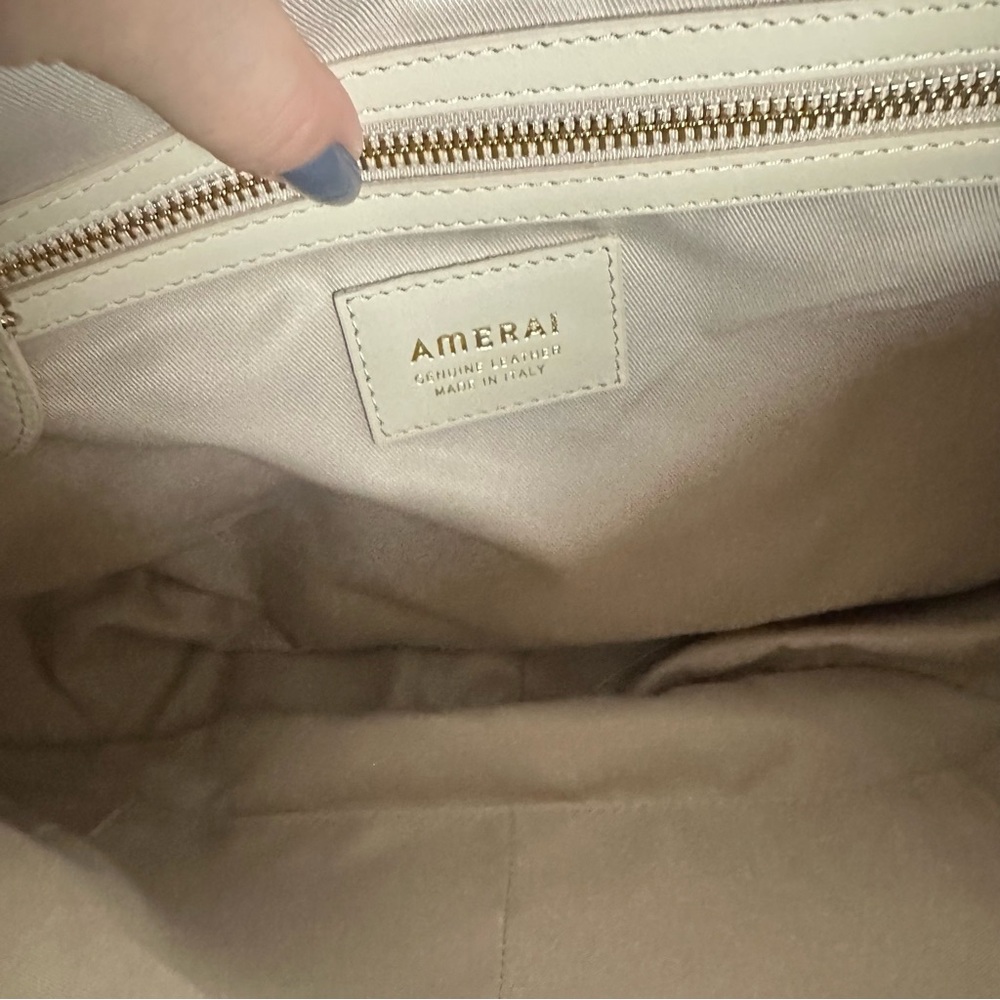 Chic Cream Hobo Bag with Ruched Handle - Picture 9 of 9